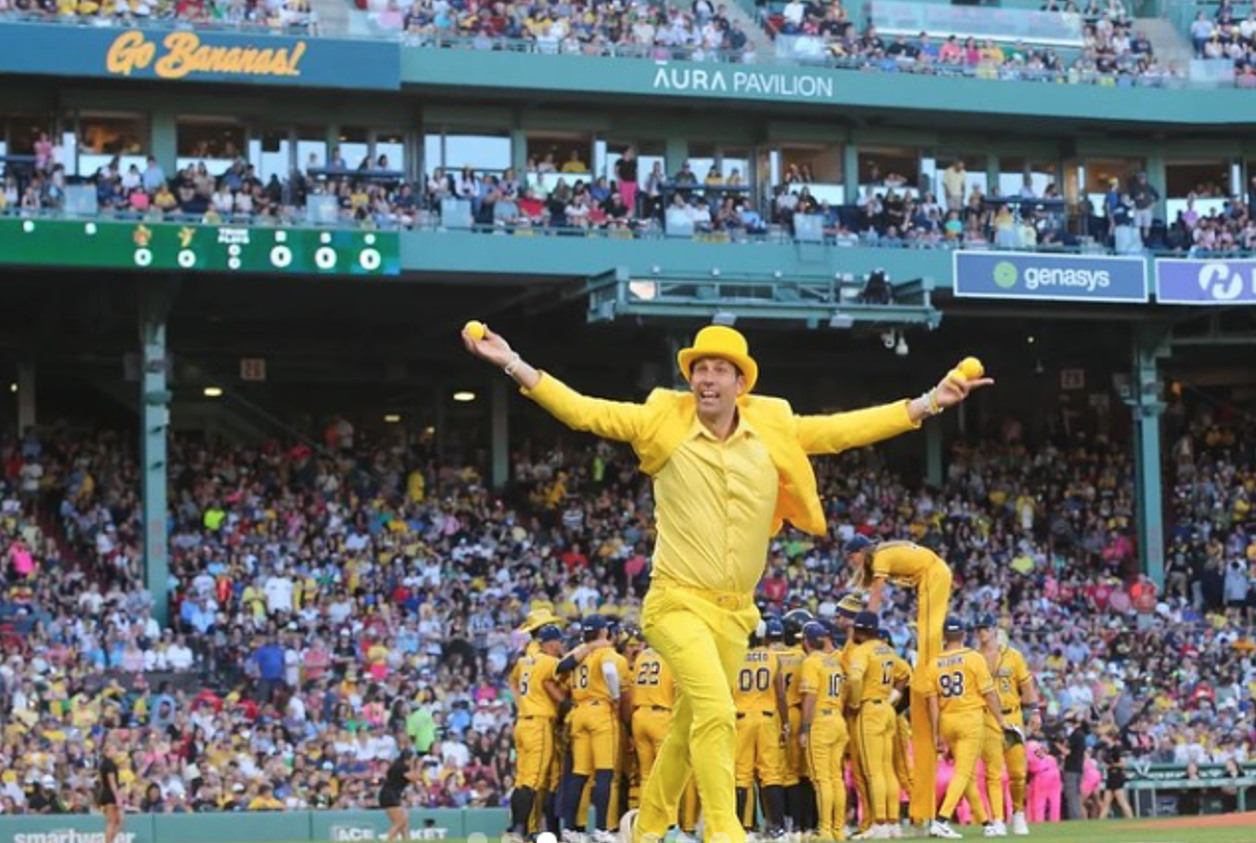 Fans First Banana Ball Delights at Sold Out Fenway Park Game